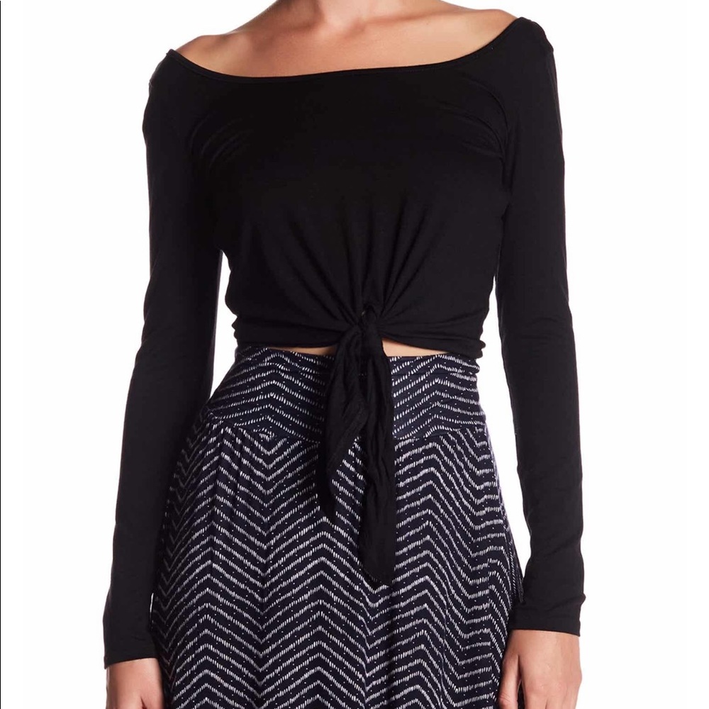 Clayton Long Sleeve Tie Top